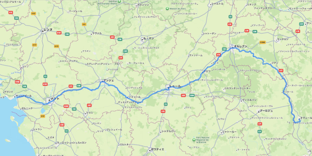 ロワール・サイクルパスルート